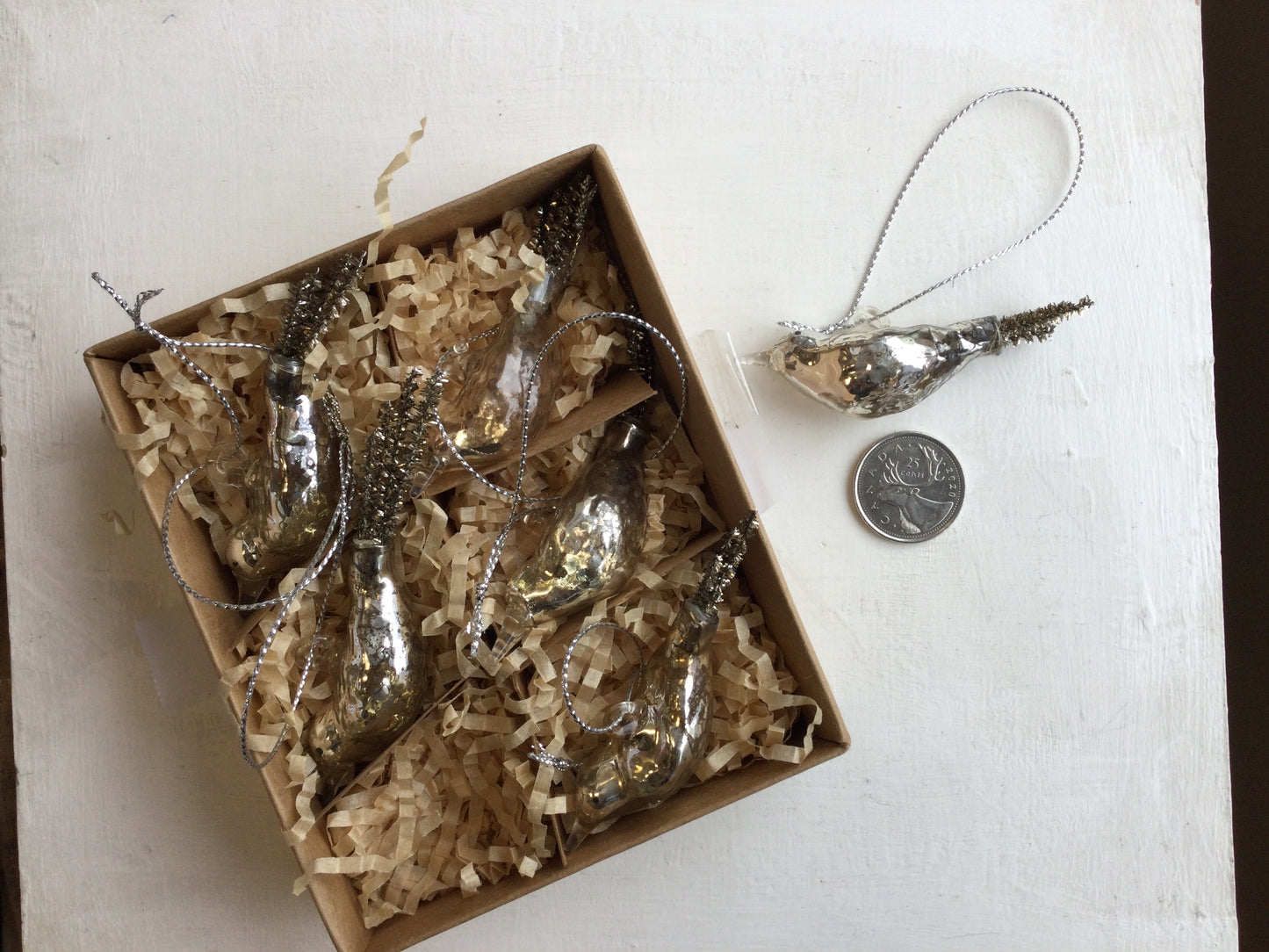 Glass Bird Ornament Sets