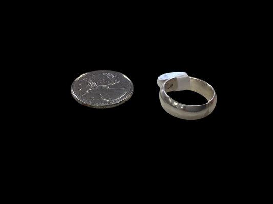 Simple Thick Silver Ring