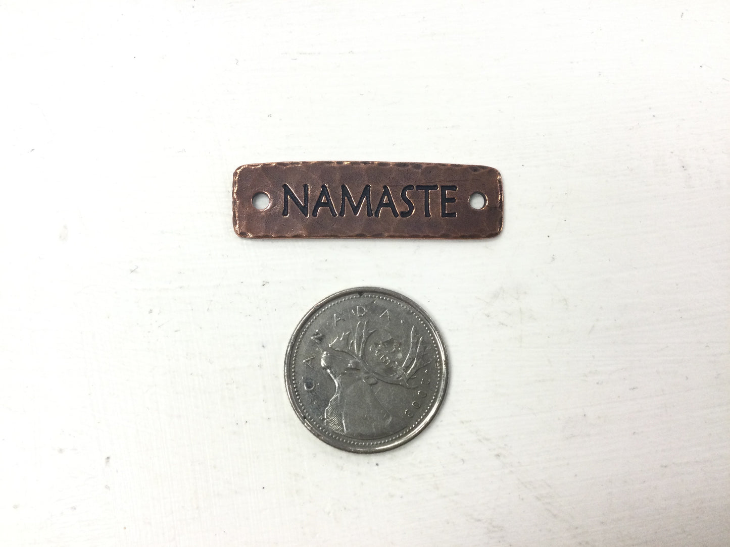 Antique Copper (plated) “Namaste” Link
