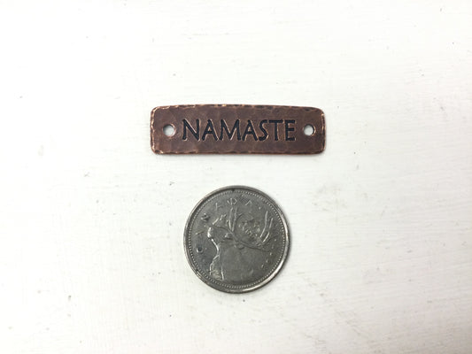 Antique Copper (plated) “Namaste” Link