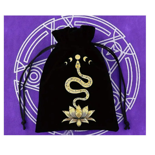 Snake/Lotus Magic Divination Storage Bag