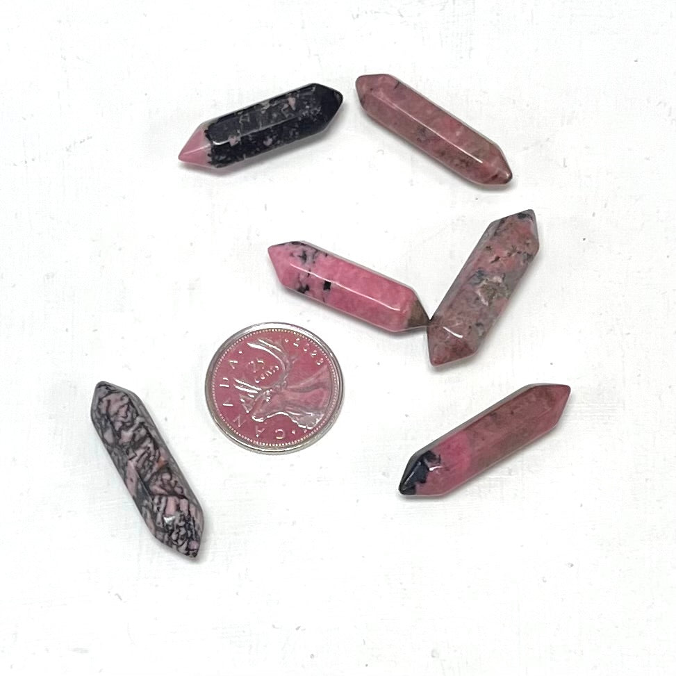 Soft Tumbled Double Terminated Points - Assorted Stones