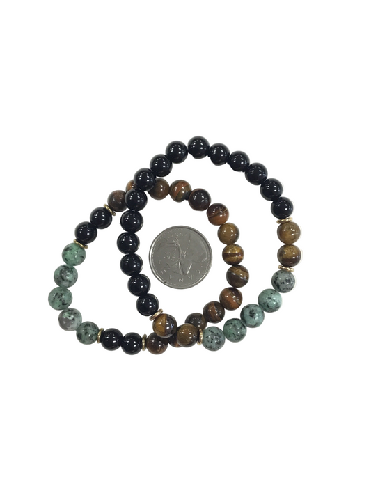 African Turquoise/Onyx/Tiger Eye