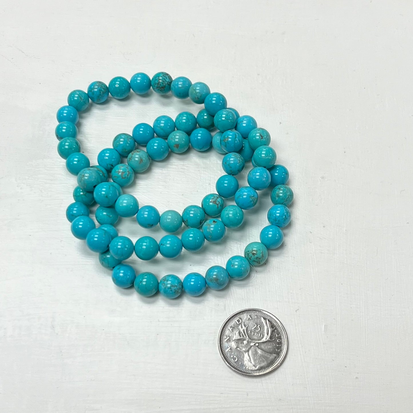 Mongolian Turquoise Bracelets 6mm-8mm