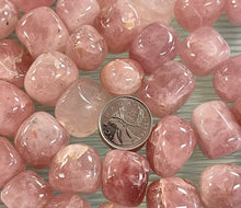 Load image into Gallery viewer, Tumbled Polished Rose Quartz (Raspberry Rose)
