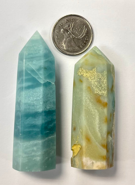 Matte Finish Amazonite Points