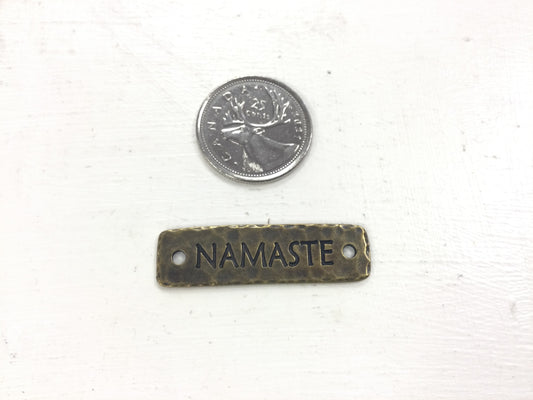 Antique Brass (plated) Namaste Link
