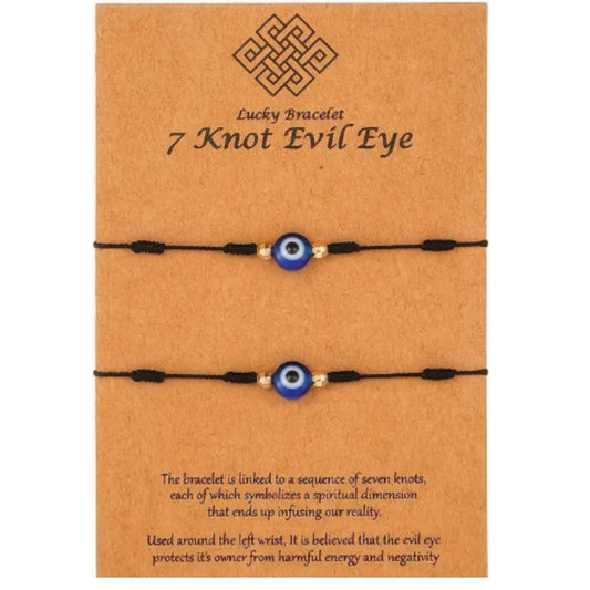 7 Knot Evil Eye Bracelet