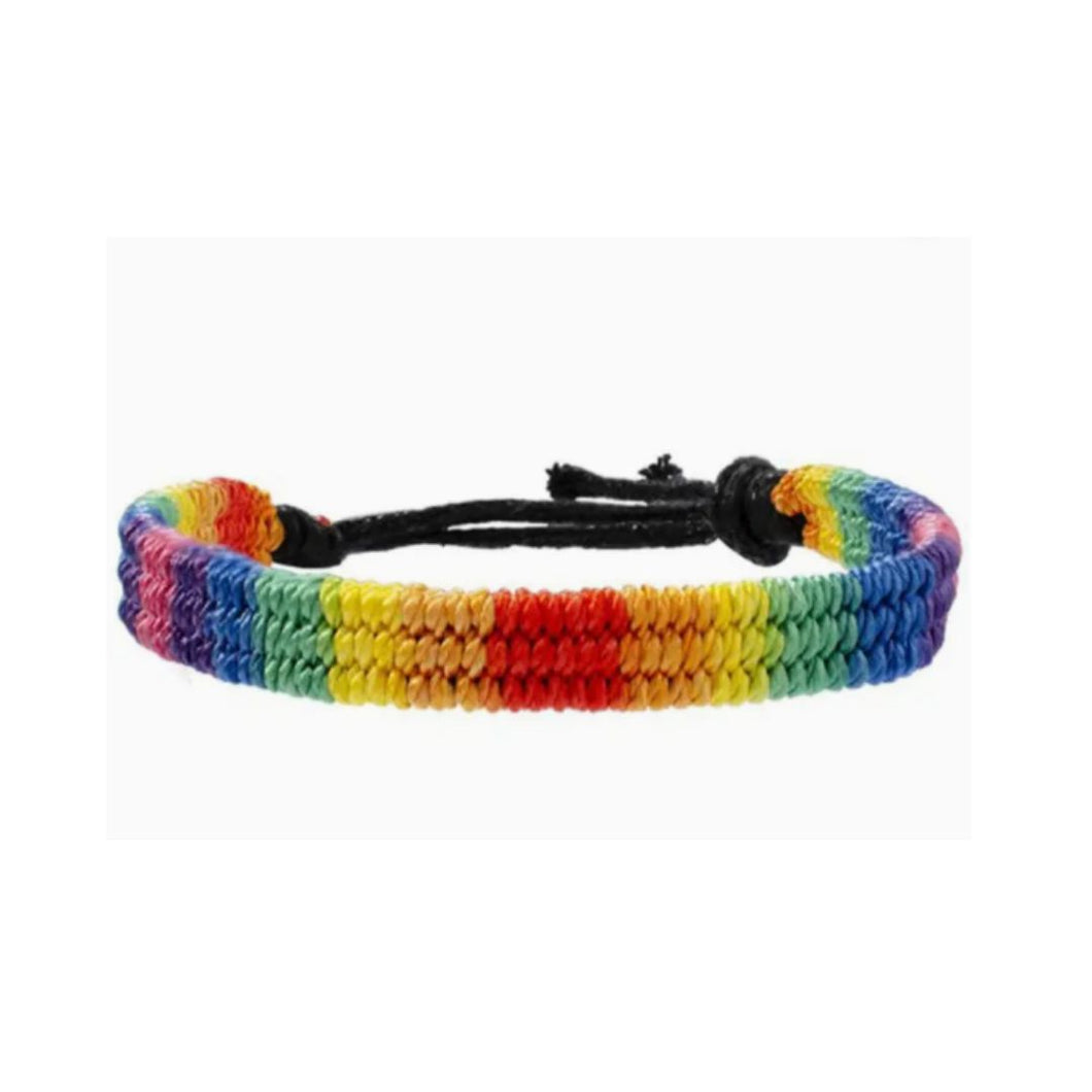 Hand-woven Rainbow  Bracelet