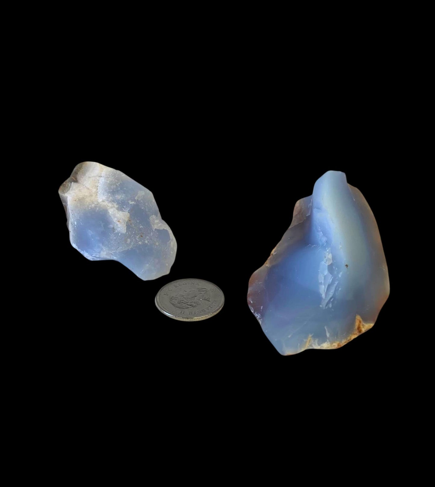 Rough Blue Chalcedony Chunks