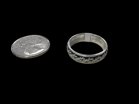 Silver Dual Knot Detailed Ring