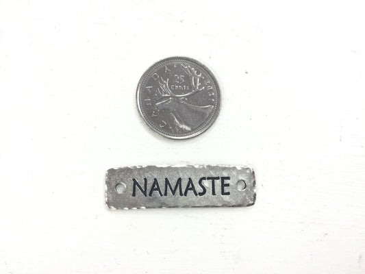 Silver (plated) Namaste Link
