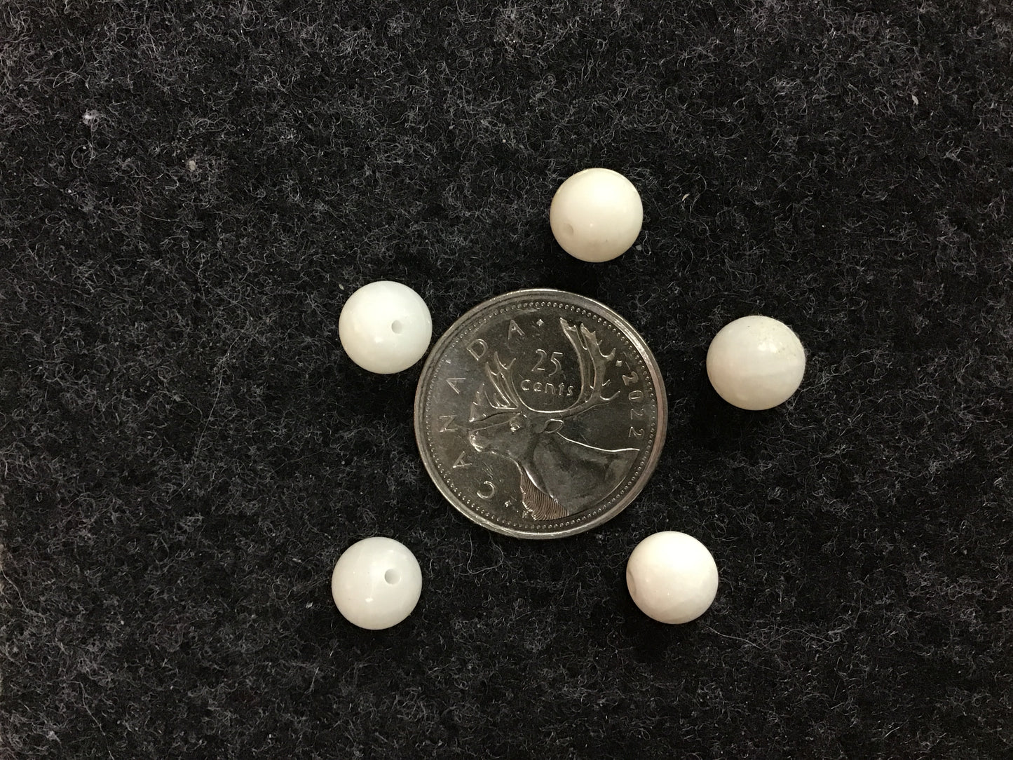 8mm white agate