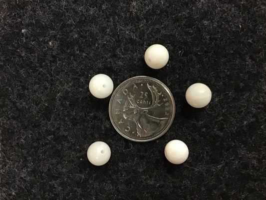 8mm white agate