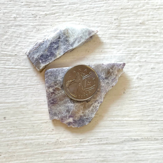 Lepidolite Slabs w/ Smoky Quartz Matrix