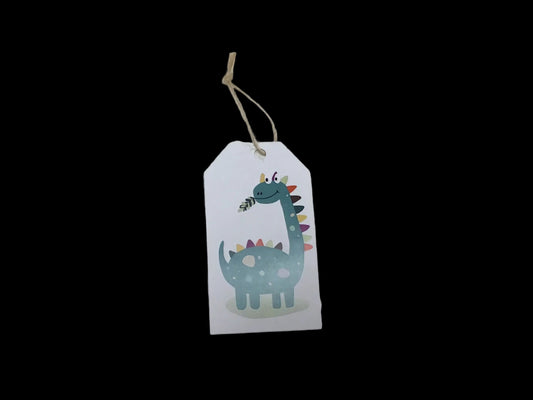 Dinosaur Birthday Gift Tag