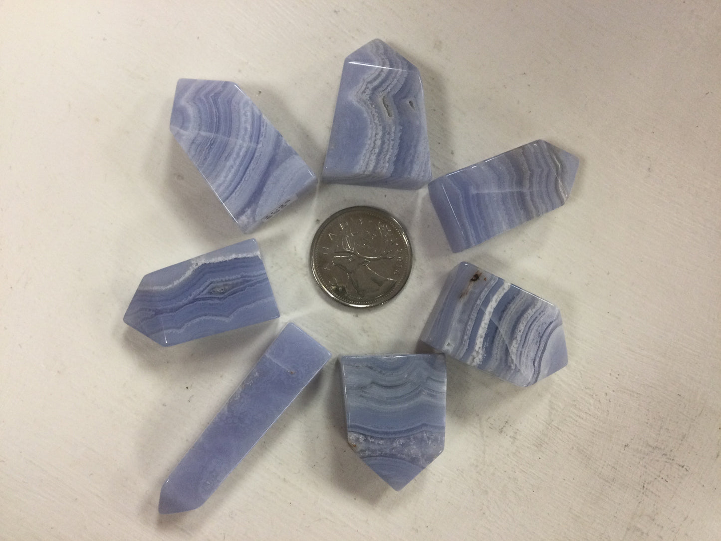 Small Blue Lace Agate Points