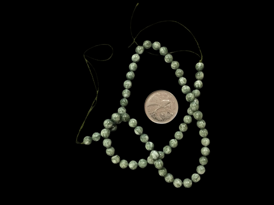 6mm Seraphinite Bead Strand 15”