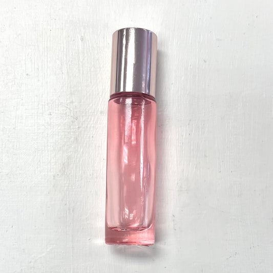 Pink Roller with Metallic Rose Cap