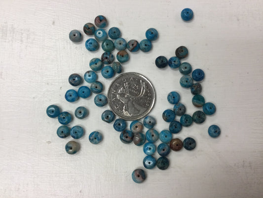 Dyed Blue Crazy Lace Agate Rondelle