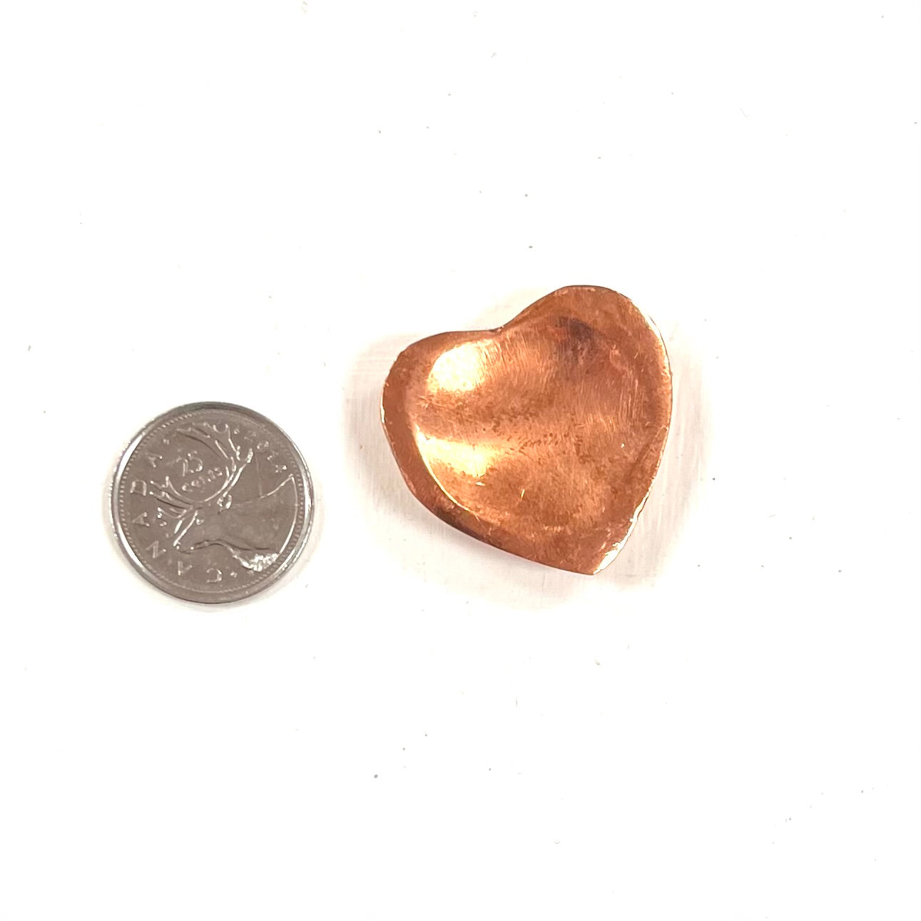 Copper Worry Stone Hearts