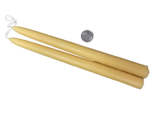10” Beeswax Taper Pairs