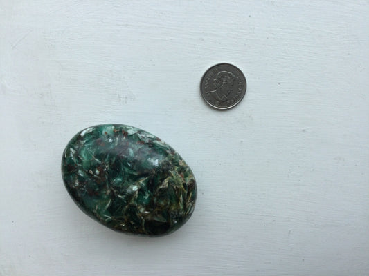 Blue & Green Kyanite Palm Stone - 173g
