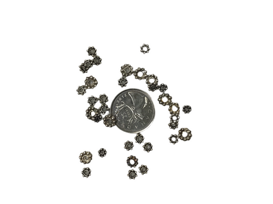 Silver Plated Star Heishi Spacer