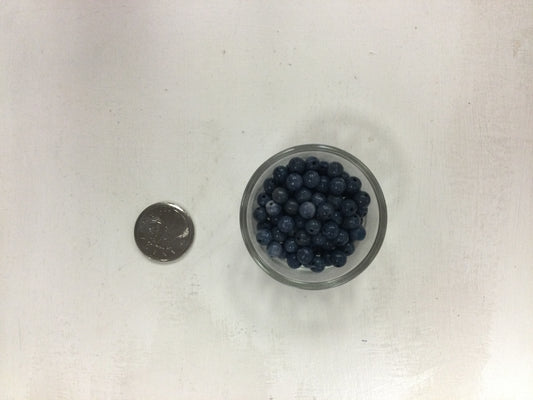 6mm Blue Coral Bead