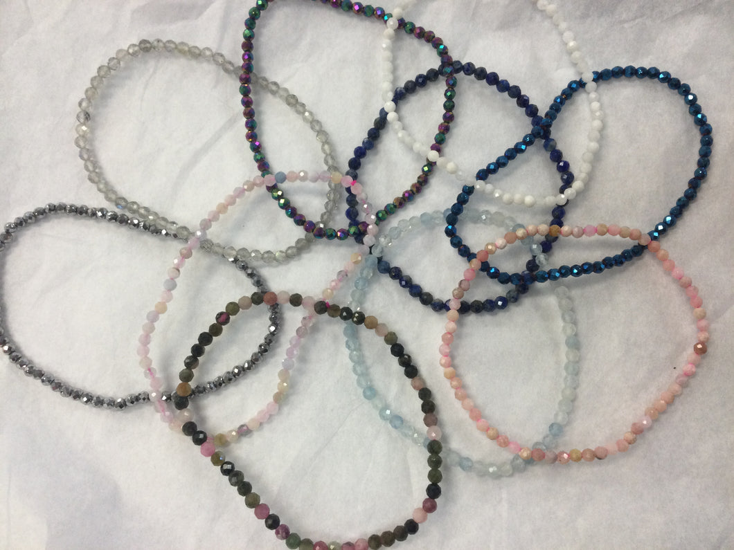 Faceted Crystal Bracelets