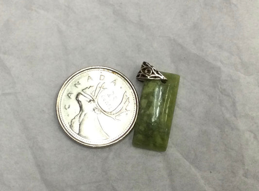 Serpentine Thin Rectangular pendant