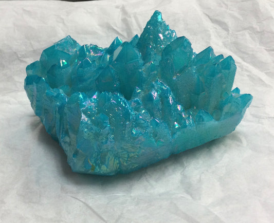 Aqua Aura Quartz Cluster, Large, 580grams