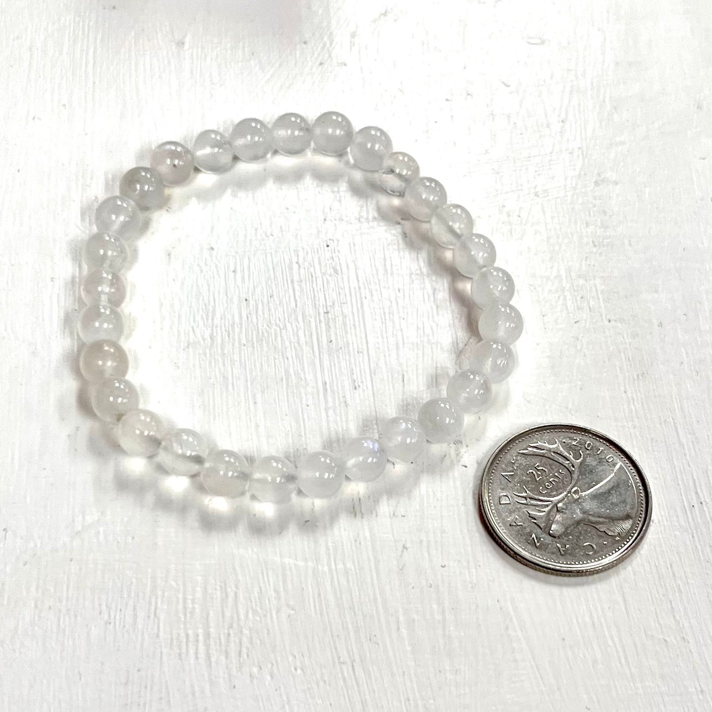 Rainbow Moonstone Bracelet 6mm