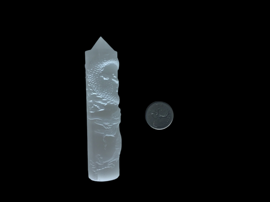 Dragon Carving Selenite Point