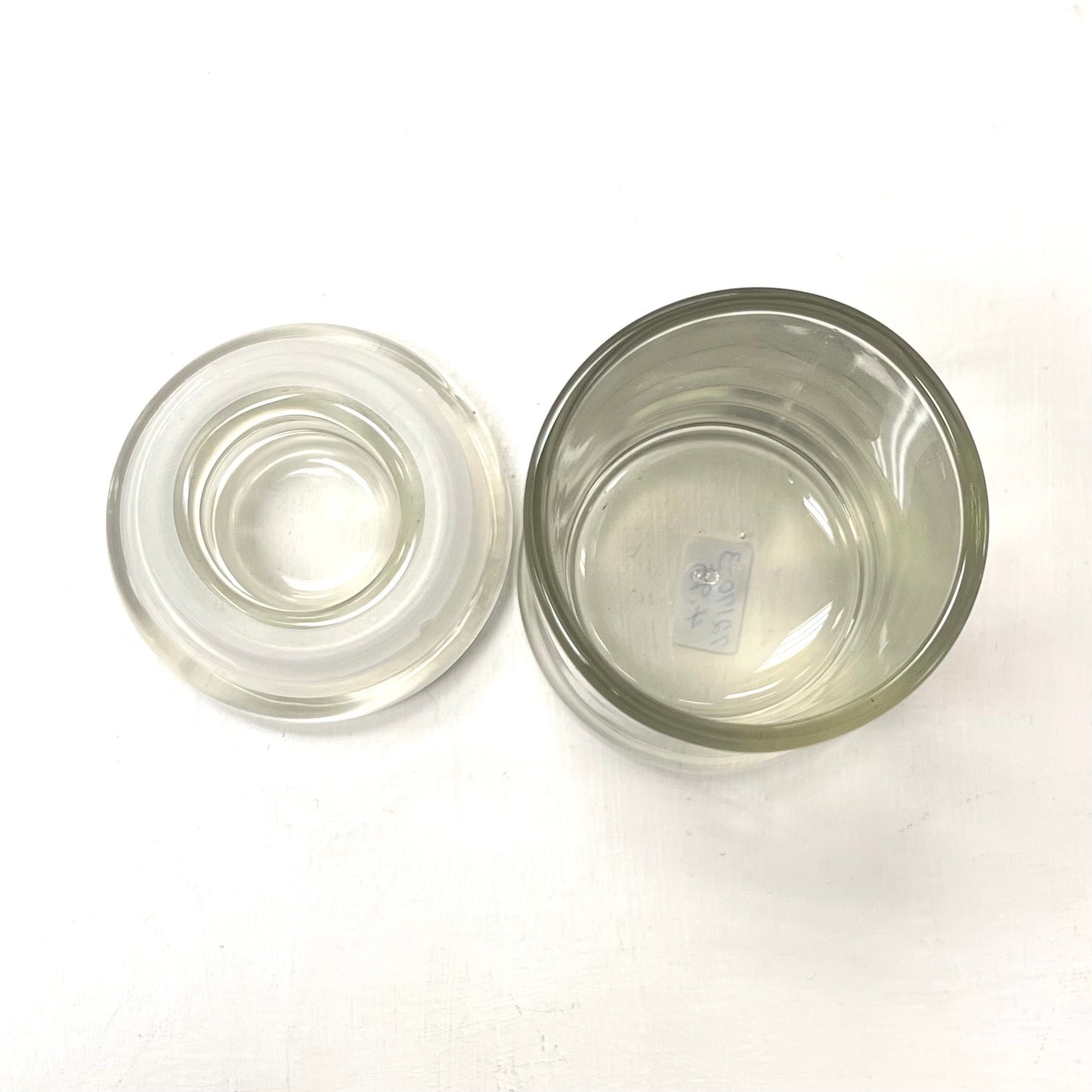 2.75oz Mini Glass Jar - Ideally for Candles - Rubber Sealed Lid