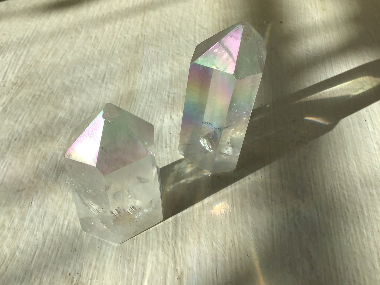 Aura Quartz Points - Chipped