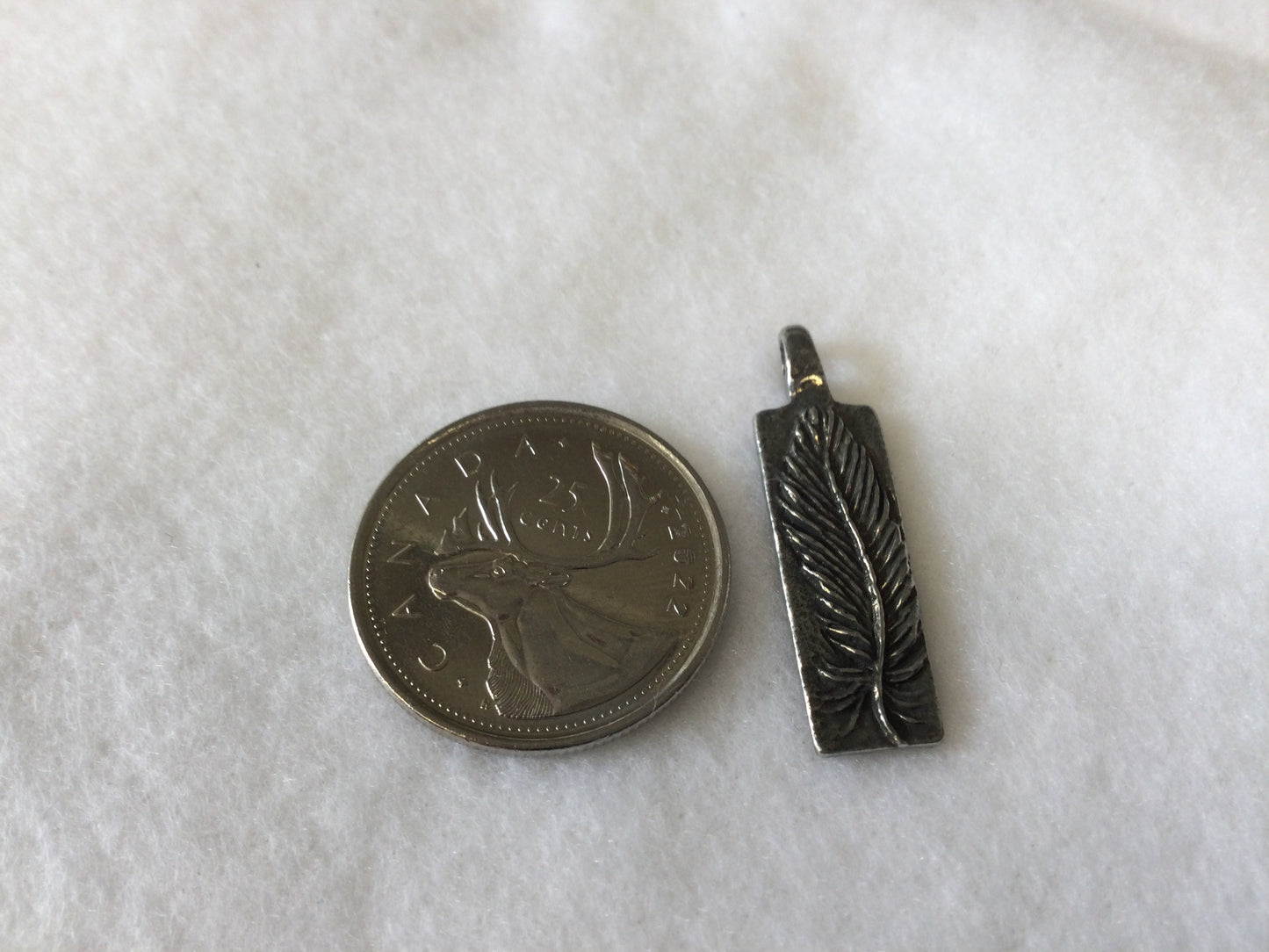 “To Thine Own Self Be True” Feather Pendant