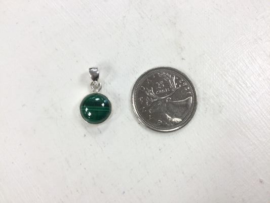 Circle Malachite Pendant