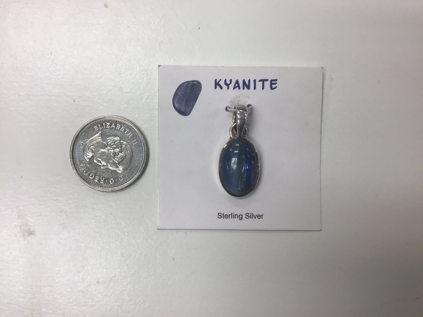 Blue Kyanite Pendant, oval