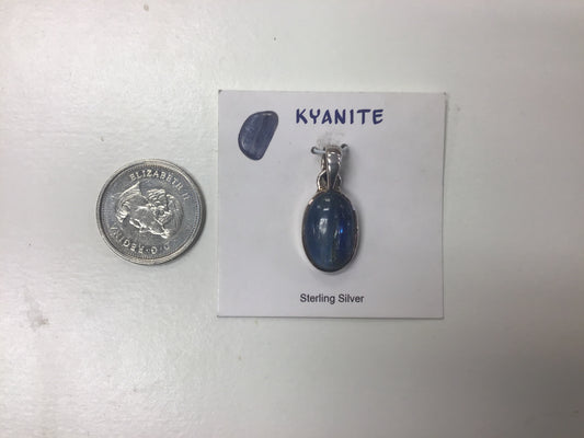 Blue Kyanite Pendant, oval