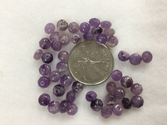 Faceted Amethyst Rondelle