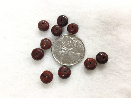 Brecciated Jasper Rondelle Bead