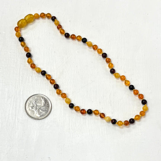 Amber Teething Necklace 14”