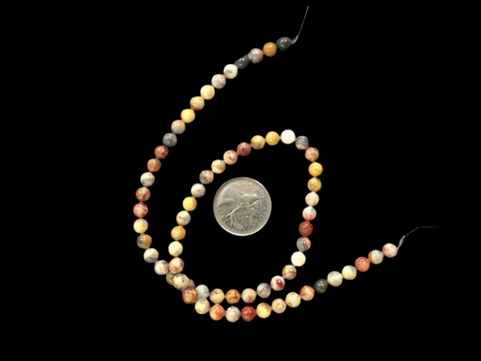 6mm Crazy Lace Agate 15”