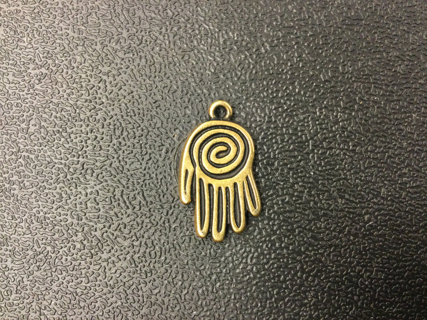 Hamsa Hand (Spiral Palm) Charm Pendant