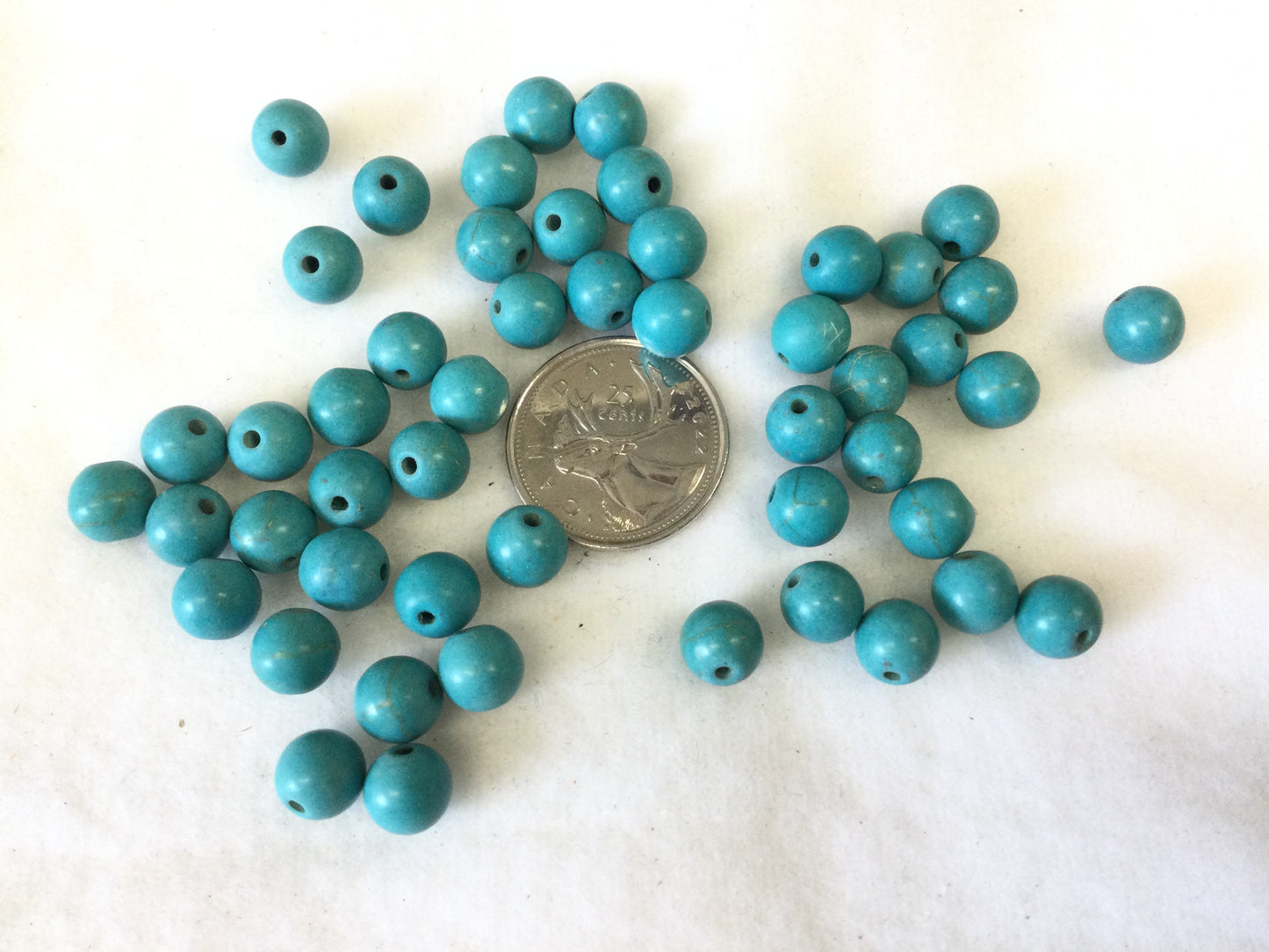 8mm Ceramic “Turquoise” beads