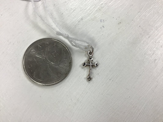 Silver Ordained Cross Pendant/Charm