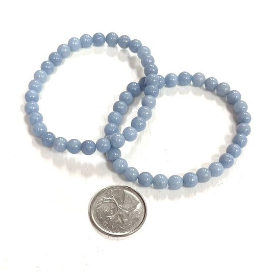 Angelite 6 mm Bracelet