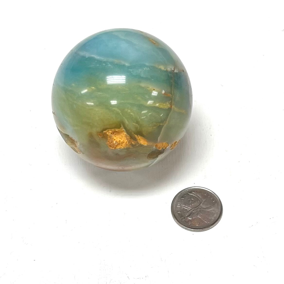 Caribbean Calcite Sphere 345g