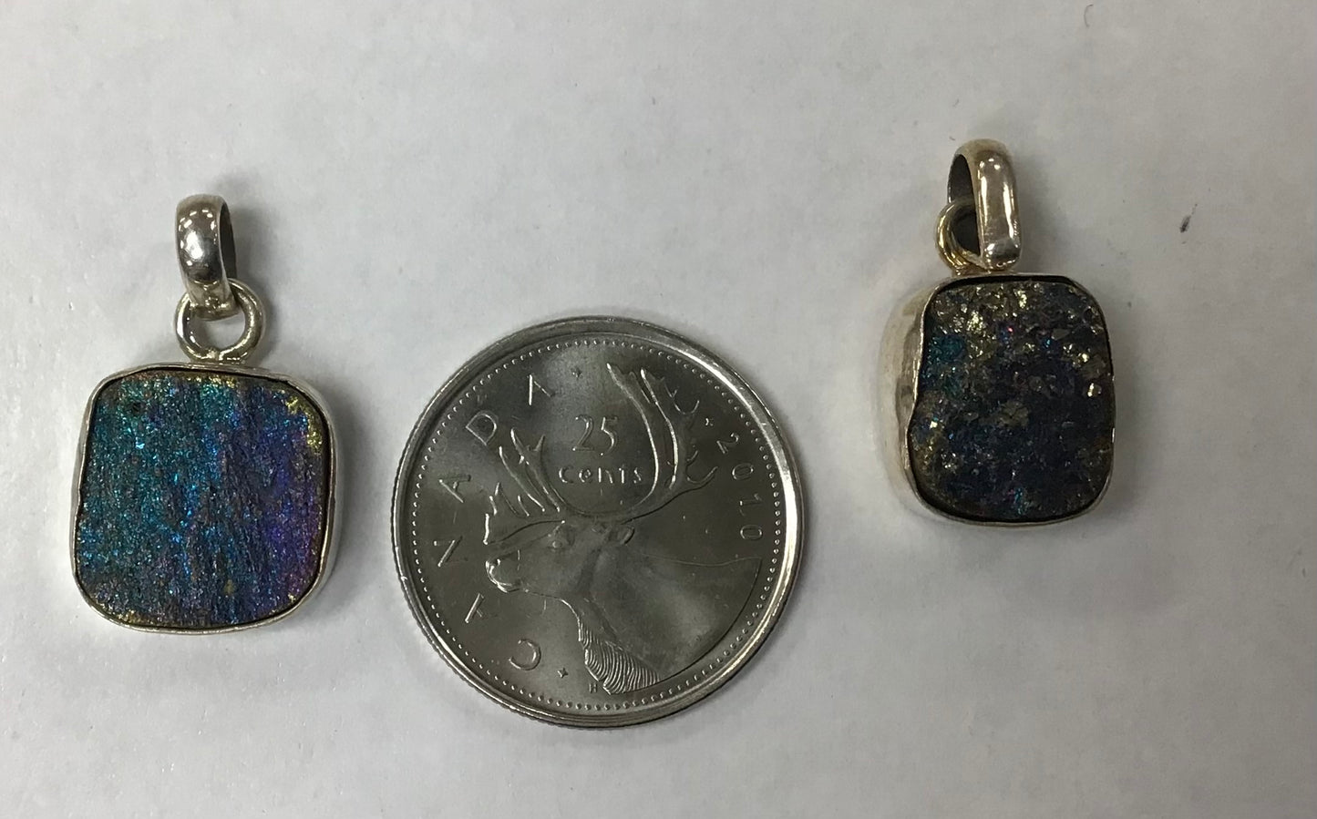 Square Chalcopyrite Pendant